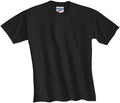 no-logo Jerzees Dri-Power Active 50/50 Cotton/Poly Pocket T-Shirt-Regular-Jerzees-Black-S-Thread Logic