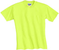 no-logo Jerzees Dri-Power Active 50/50 Cotton/Poly Pocket T-Shirt-Regular-Jerzees-Safety Green-S-Thread Logic