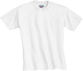 no-logo Jerzees Dri-Power Active 50/50 Cotton/Poly Pocket T-Shirt-Regular-Jerzees-White-S-Thread Logic