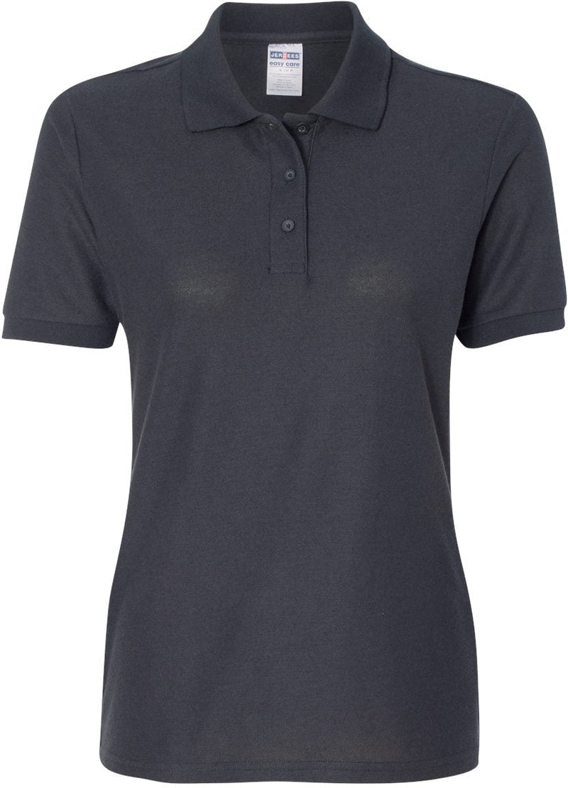 Jerzees Ladies Easy Care Polo-Ladies Polos-Jerzees-Charcoal-S-Thread Logic
