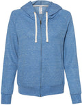 Jerzees Ladies Snow Heather French Terry Full-Zip Hooded Sweatshirt