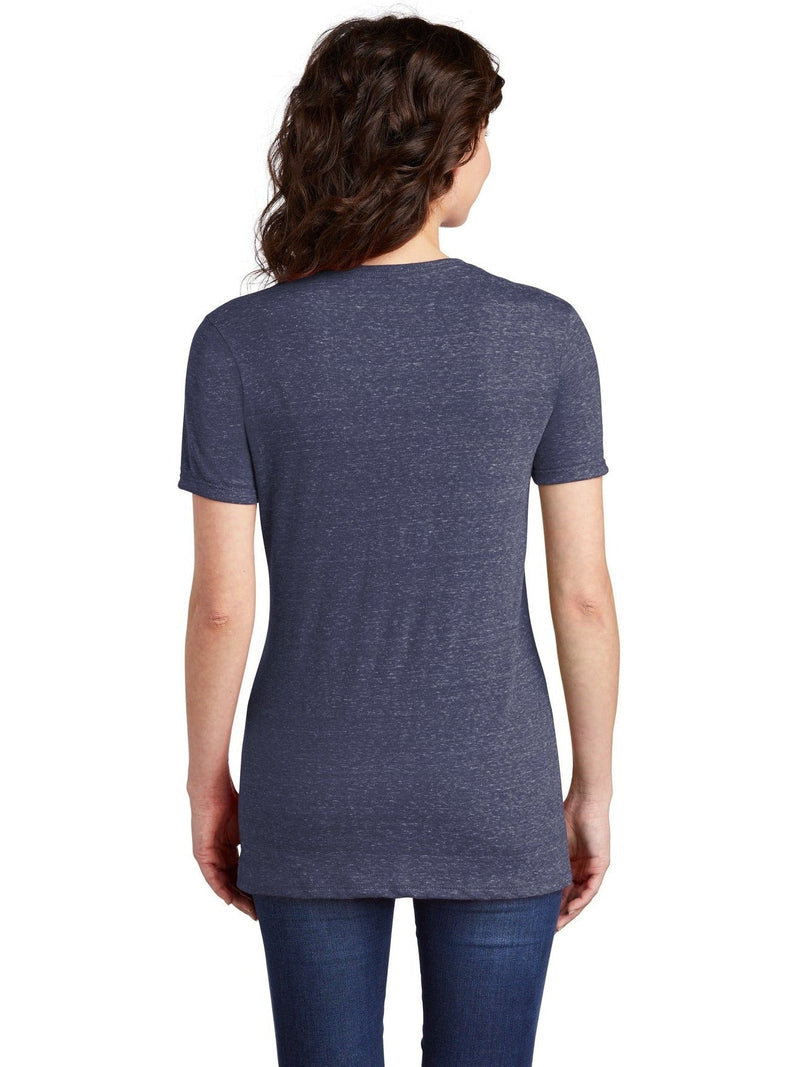 no-logo Jerzees Ladies Snow Heather Jersey V-Neck T-Shirt-Regular-Jerzees-Thread Logic