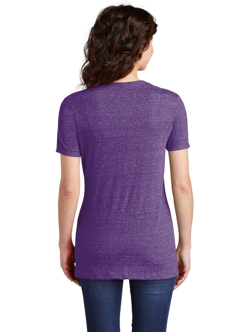 no-logo Jerzees Ladies Snow Heather Jersey V-Neck T-Shirt-Regular-Jerzees-Thread Logic