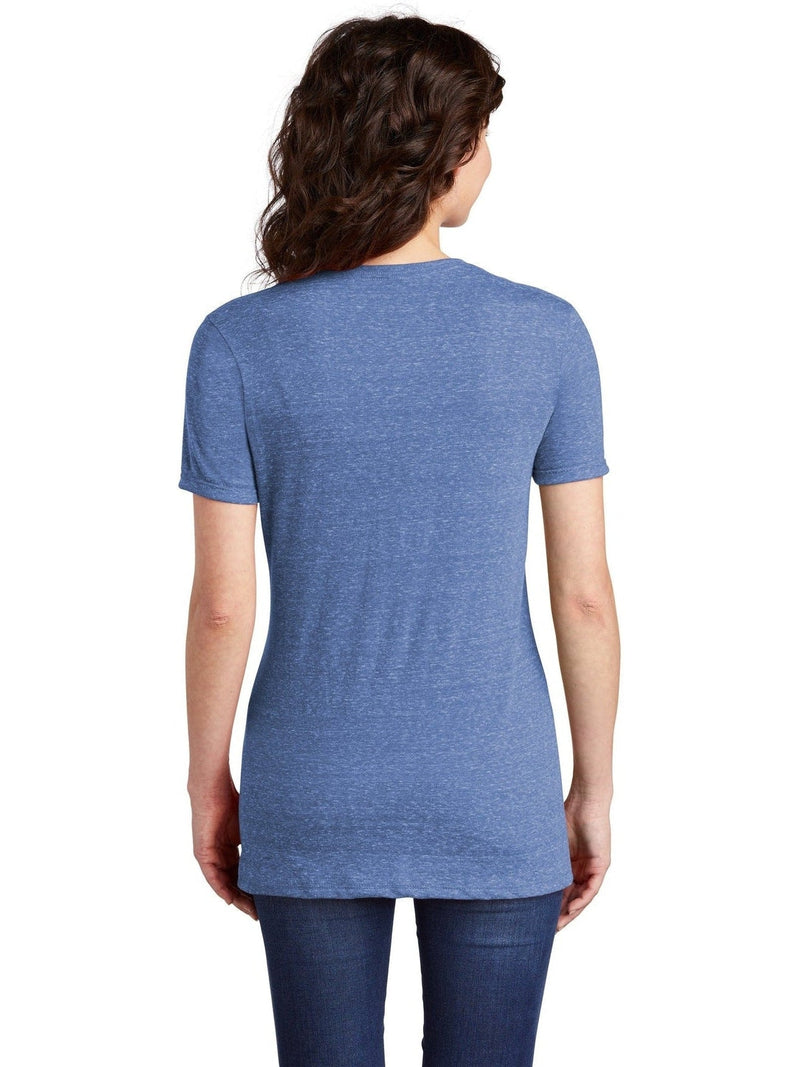 no-logo Jerzees Ladies Snow Heather Jersey V-Neck T-Shirt-Regular-Jerzees-Thread Logic