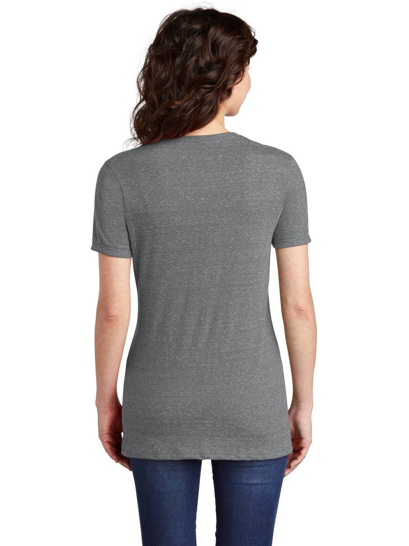 no-logo Jerzees Ladies Snow Heather Jersey V-Neck T-Shirt-Regular-Jerzees-Thread Logic