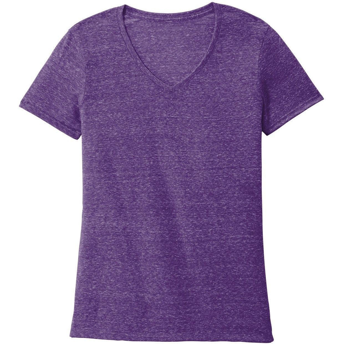 no-logo Jerzees Ladies Snow Heather Jersey V-Neck T-Shirt