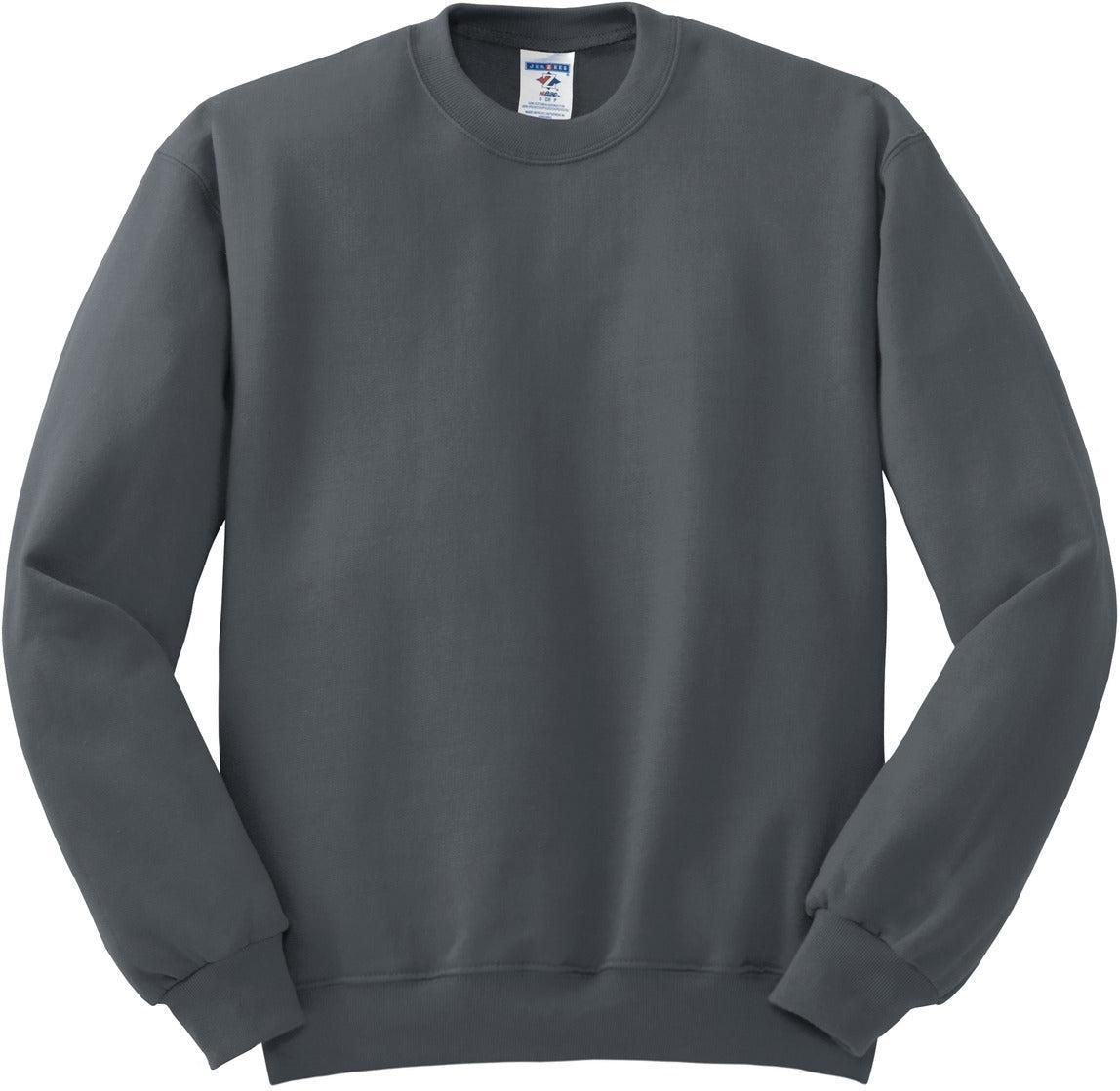 Jerzees 562M Crewneck Sweater with Custom Embroidery