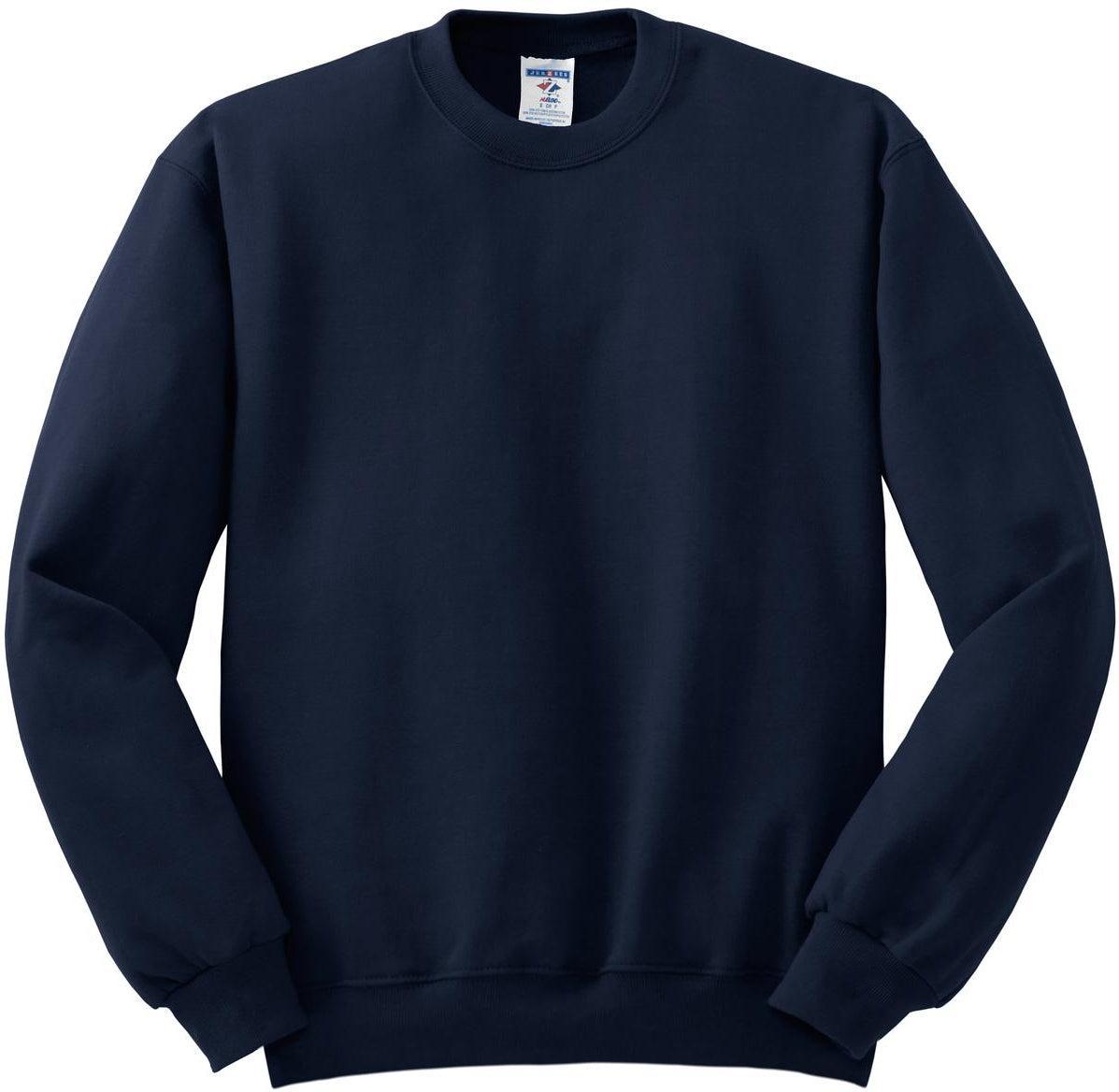 Jerzees 562M Crewneck Sweater with Custom Embroidery
