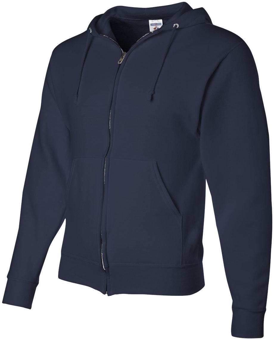 no-logo Jerzees NuBlend® Full-Zip Hooded Sweatshirt-Fleece-JERZEES-Thread Logic