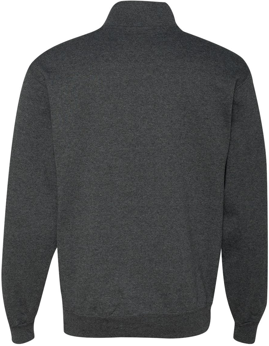 no-logo Jerzees Nublend® Cadet Collar Quarter-Zip Sweatshirt-Fleece-JERZEES-Thread Logic