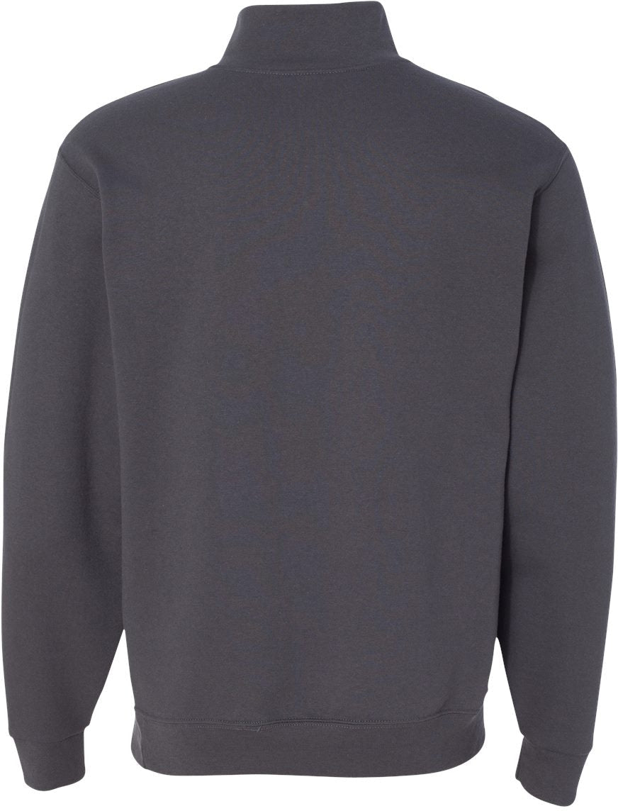 no-logo Jerzees Nublend® Cadet Collar Quarter-Zip Sweatshirt-Fleece-JERZEES-Thread Logic