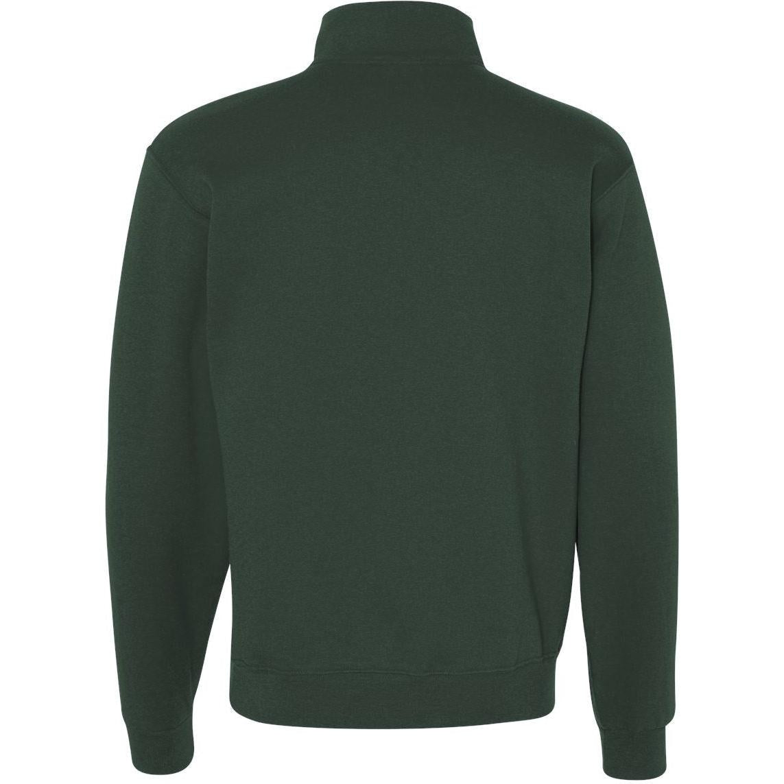 no-logo Jerzees Nublend® Cadet Collar Quarter-Zip Sweatshirt-Fleece-JERZEES-Thread Logic
