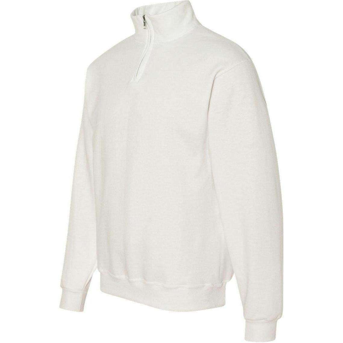 no-logo Jerzees Nublend® Cadet Collar Quarter-Zip Sweatshirt-Fleece-JERZEES-Thread Logic