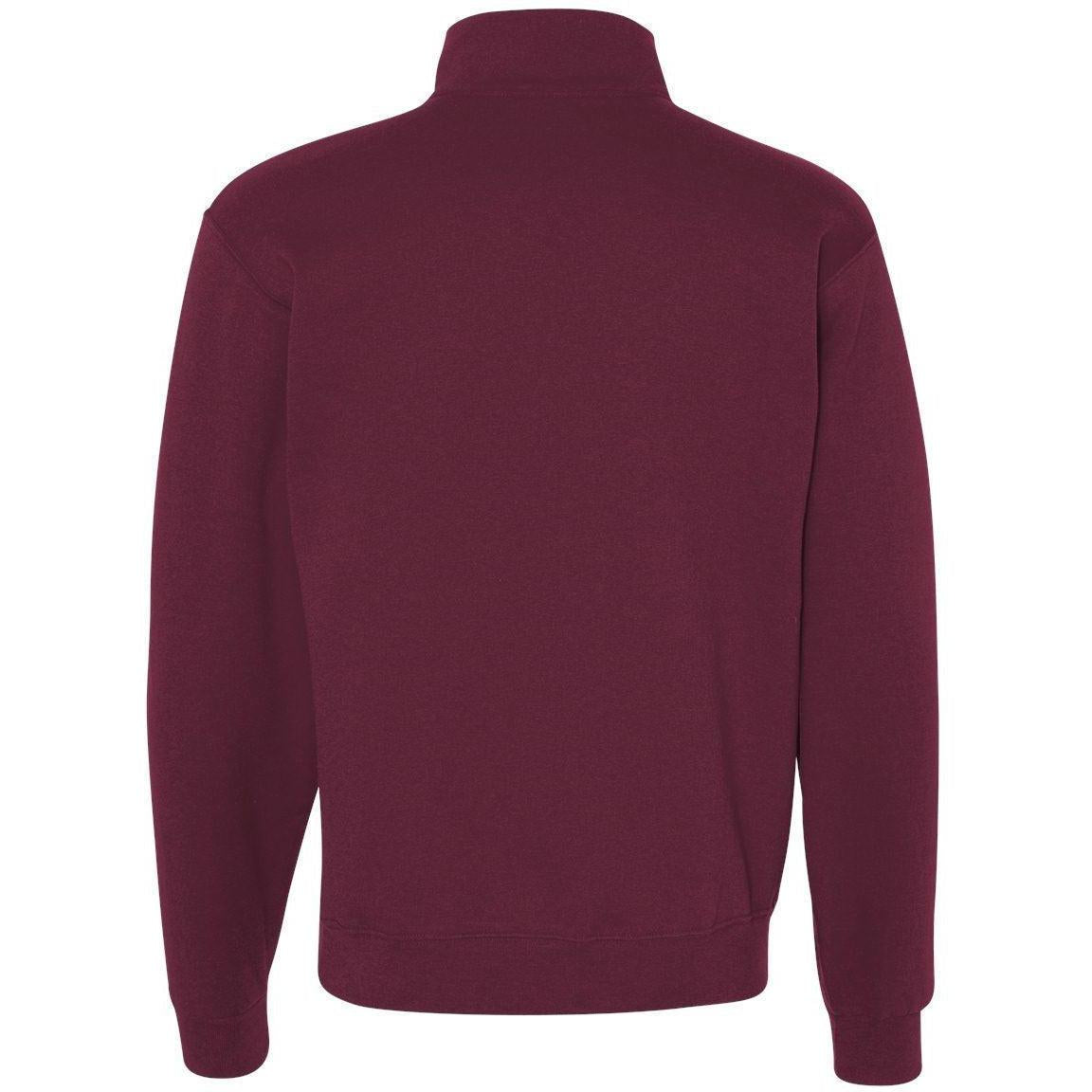 no-logo Jerzees Nublend® Cadet Collar Quarter-Zip Sweatshirt-Fleece-JERZEES-Thread Logic