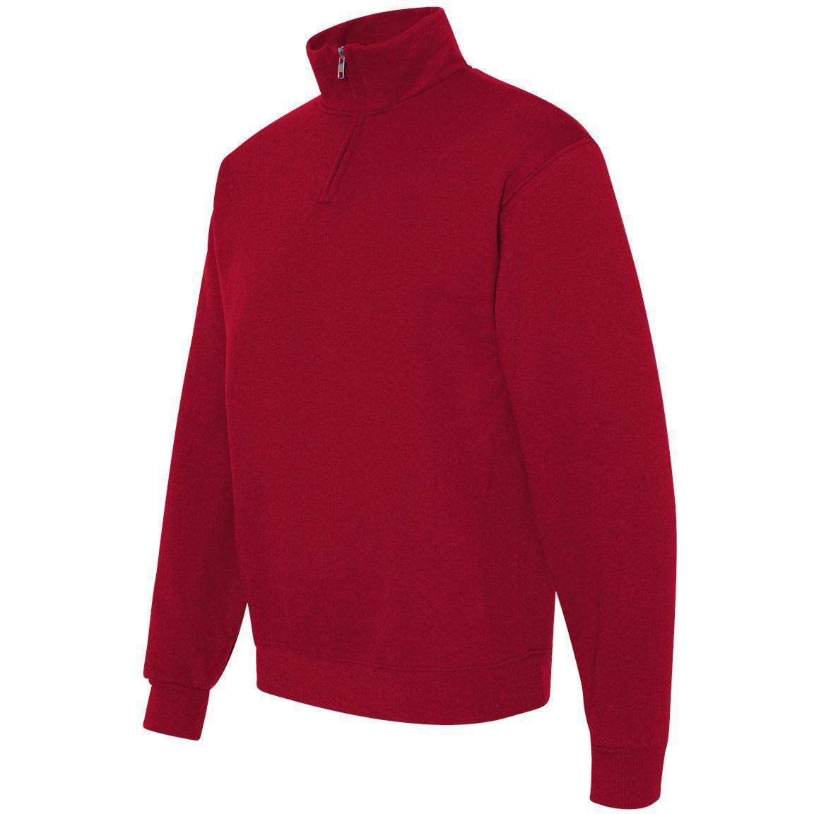 no-logo Jerzees Nublend® Cadet Collar Quarter-Zip Sweatshirt-Fleece-JERZEES-Thread Logic
