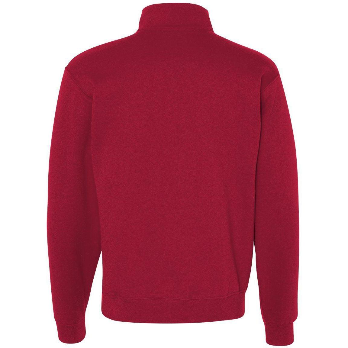no-logo Jerzees Nublend® Cadet Collar Quarter-Zip Sweatshirt-Fleece-JERZEES-Thread Logic