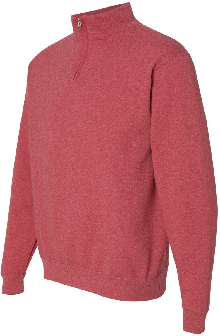 no-logo Jerzees Nublend® Cadet Collar Quarter-Zip Sweatshirt-Fleece-JERZEES-Thread Logic