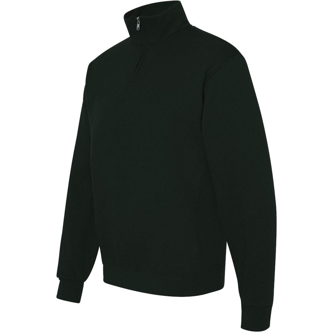 no-logo Jerzees Nublend® Cadet Collar Quarter-Zip Sweatshirt-Fleece-JERZEES-Thread Logic