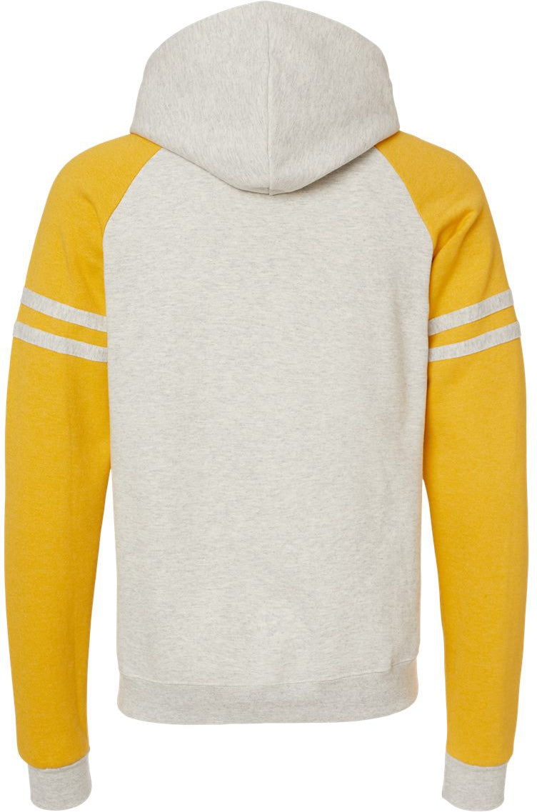 no-logo Jerzees Nublend® Varsity Colorblocked Raglan Hooded Sweatshirt-Fleece-JERZEES-Thread Logic
