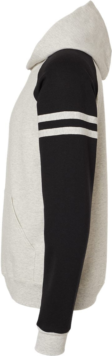no-logo Jerzees Nublend® Varsity Colorblocked Raglan Hooded Sweatshirt-Fleece-JERZEES-Thread Logic