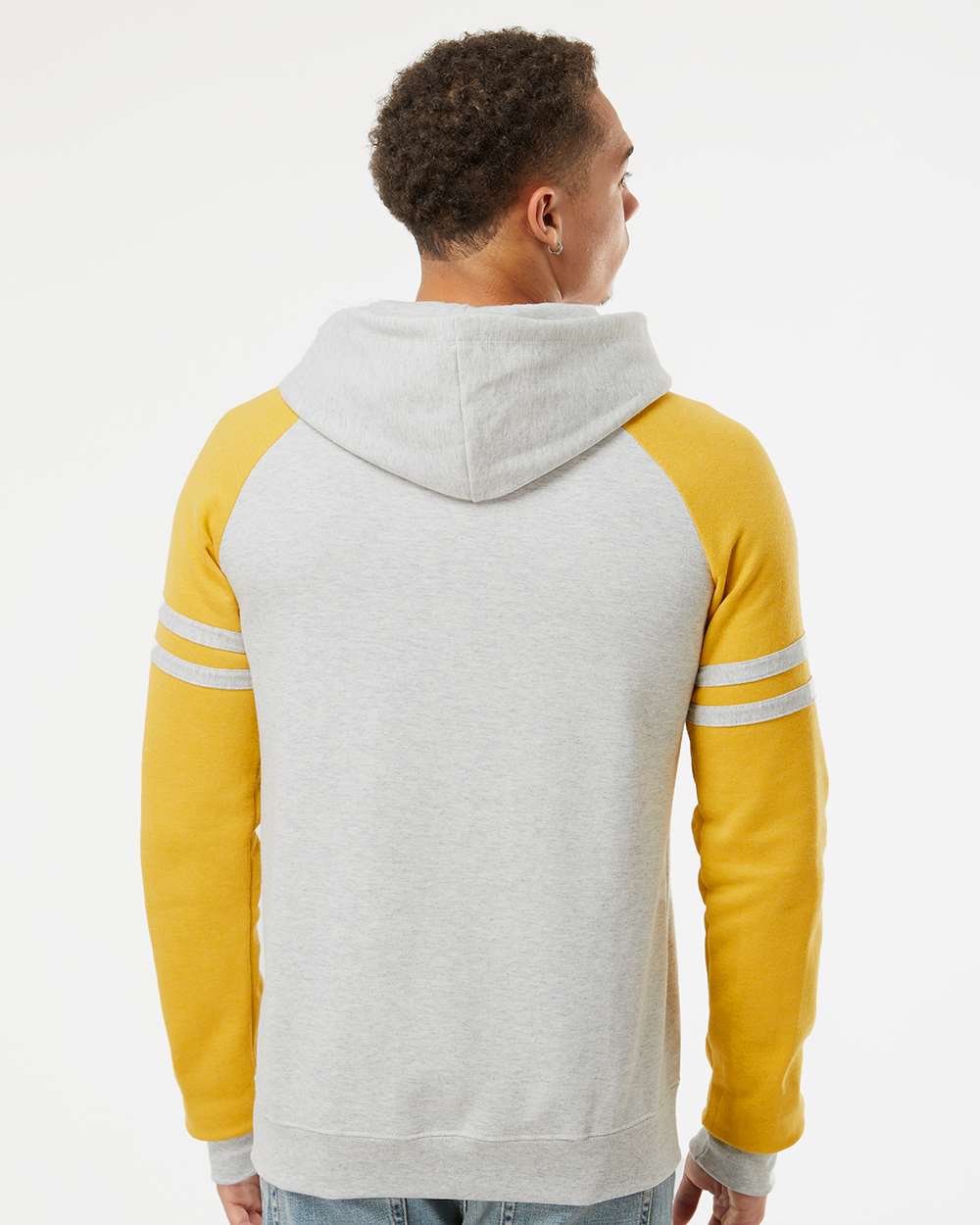 no-logo Jerzees Nublend® Varsity Colorblocked Raglan Hooded Sweatshirt-Fleece-JERZEES-Thread Logic