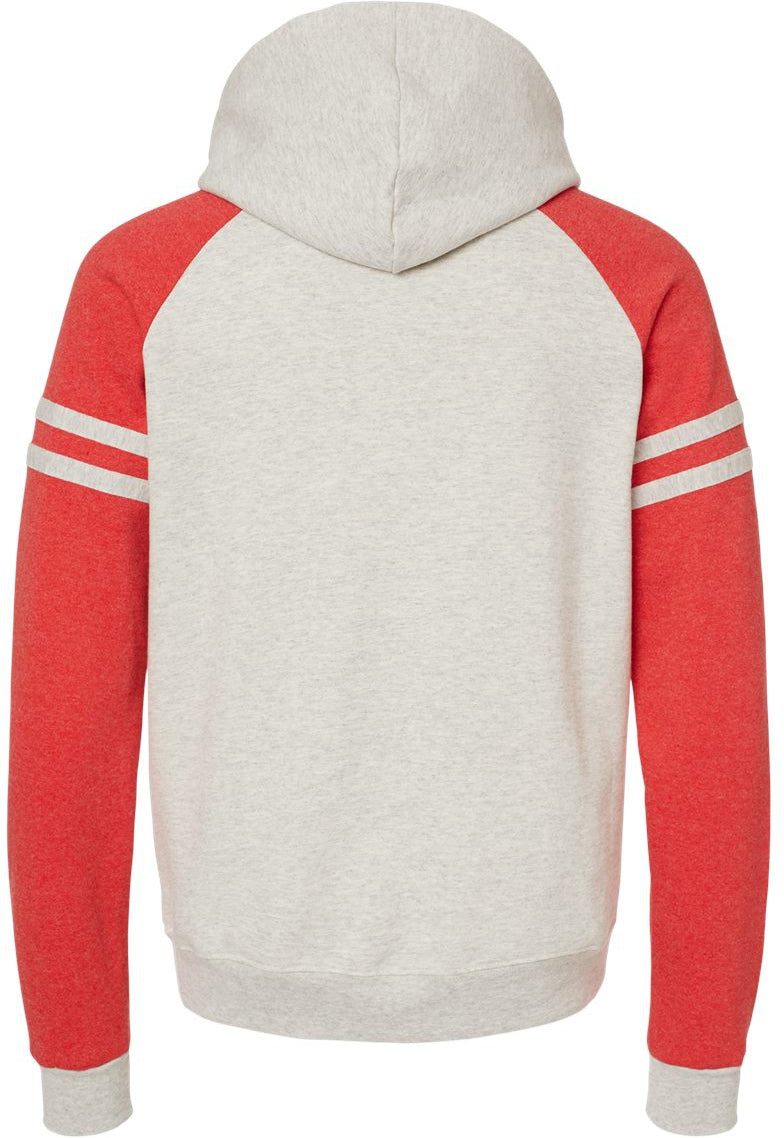 no-logo Jerzees Nublend® Varsity Colorblocked Raglan Hooded Sweatshirt-Fleece-JERZEES-Thread Logic