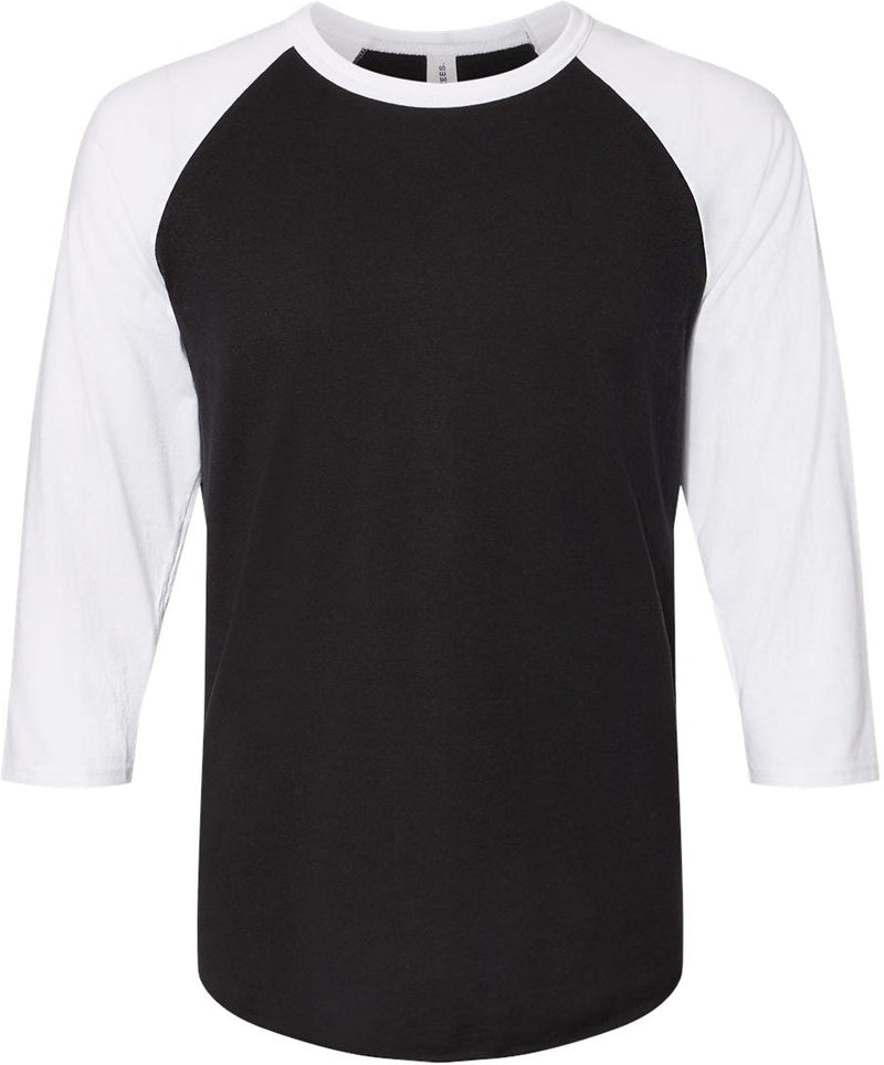 Jerzees Premium Blend Ringspun Three-Quarter Sleeve Raglan Baseball T-Shirt
