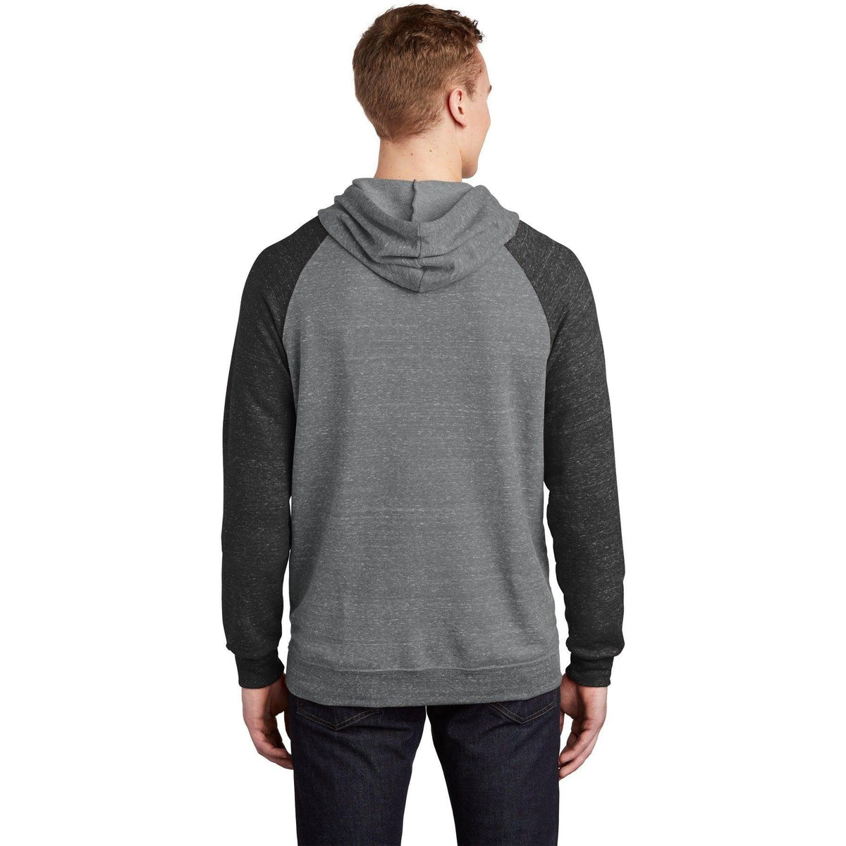 no-logo Jerzees Snow Heather French Terry Raglan Hoodie-Regular-Jerzees-Thread Logic