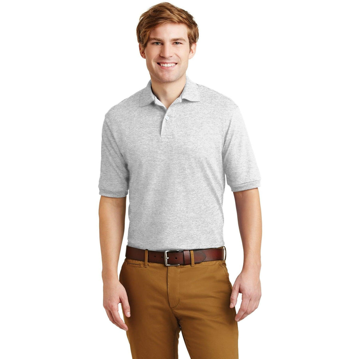 no-logo Jerzees SpotShield Jersey Knit Polo Shirt-Regular-Jerzees-Thread Logic