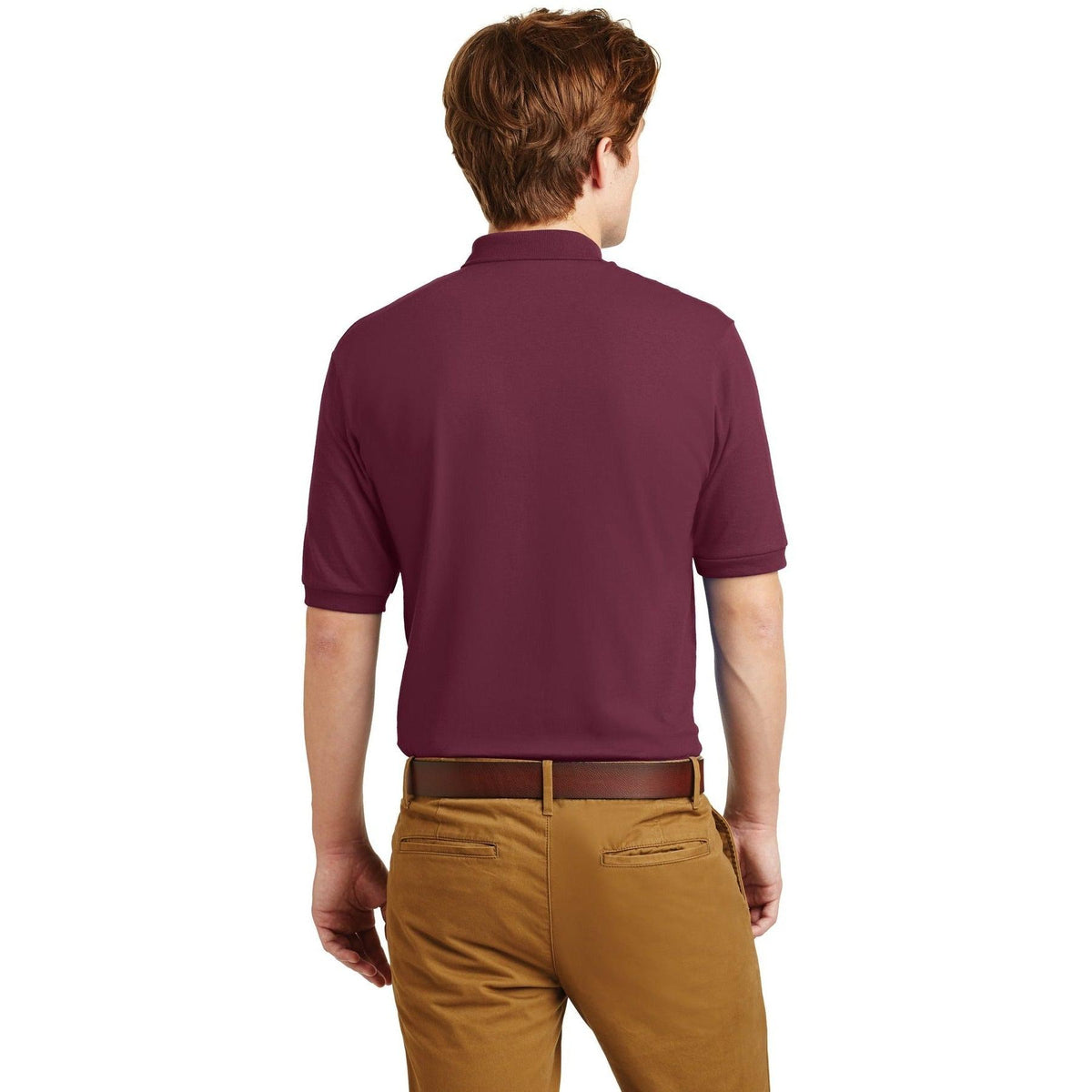 no-logo Jerzees SpotShield Jersey Knit Polo Shirt-Regular-Jerzees-Thread Logic