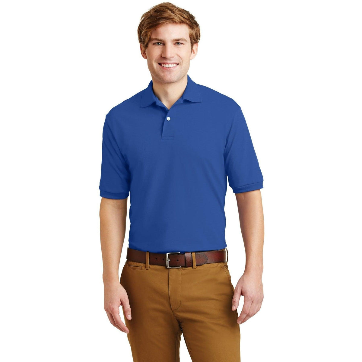 no-logo Jerzees SpotShield Jersey Knit Polo Shirt-Regular-Jerzees-Thread Logic