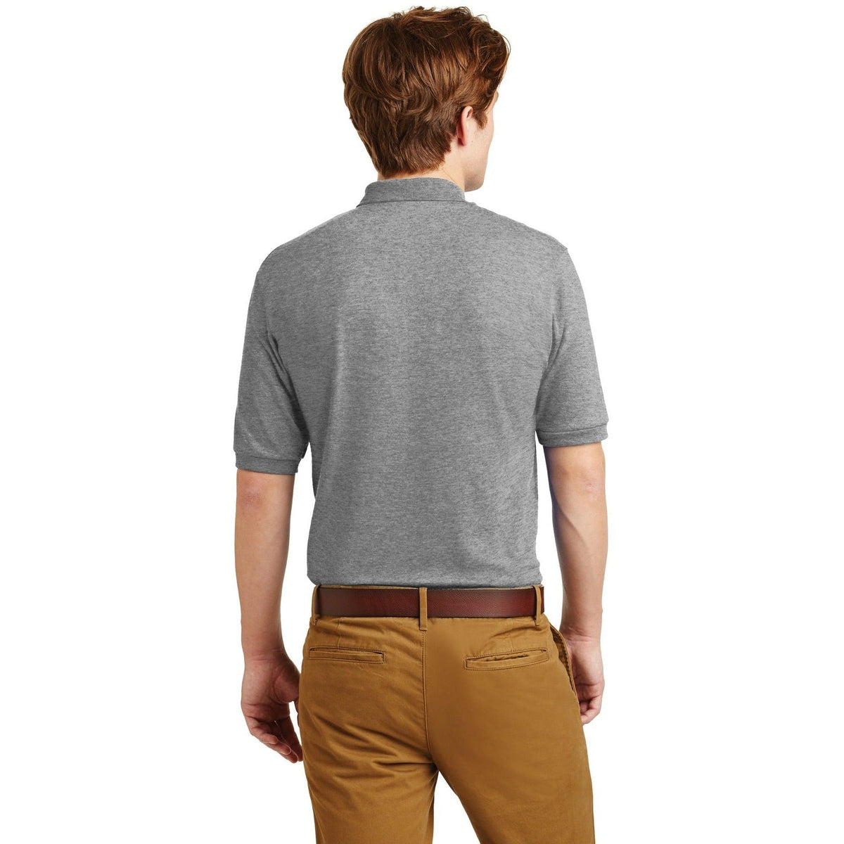 no-logo Jerzees SpotShield Jersey Knit Polo Shirt-Regular-Jerzees-Thread Logic
