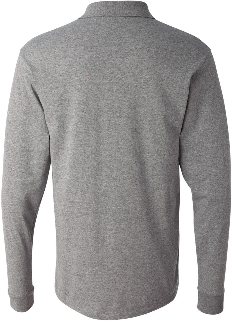 no-logo Jerzees SpotShield™ 50/50 Long Sleeve Polo-Sport Shirts-JERZEES-Thread Logic