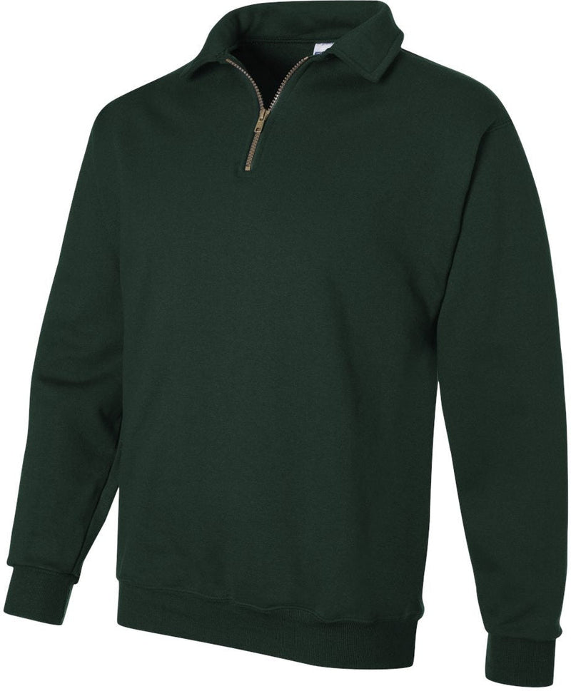 no-logo Jerzees Super Sweats NuBlend® Quarter-Zip Cadet Collar Sweatshirt-Fleece-JERZEES-Thread Logic