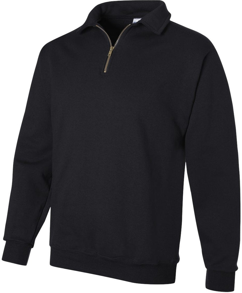 no-logo Jerzees Super Sweats NuBlend® Quarter-Zip Cadet Collar Sweatshirt-Fleece-JERZEES-Thread Logic