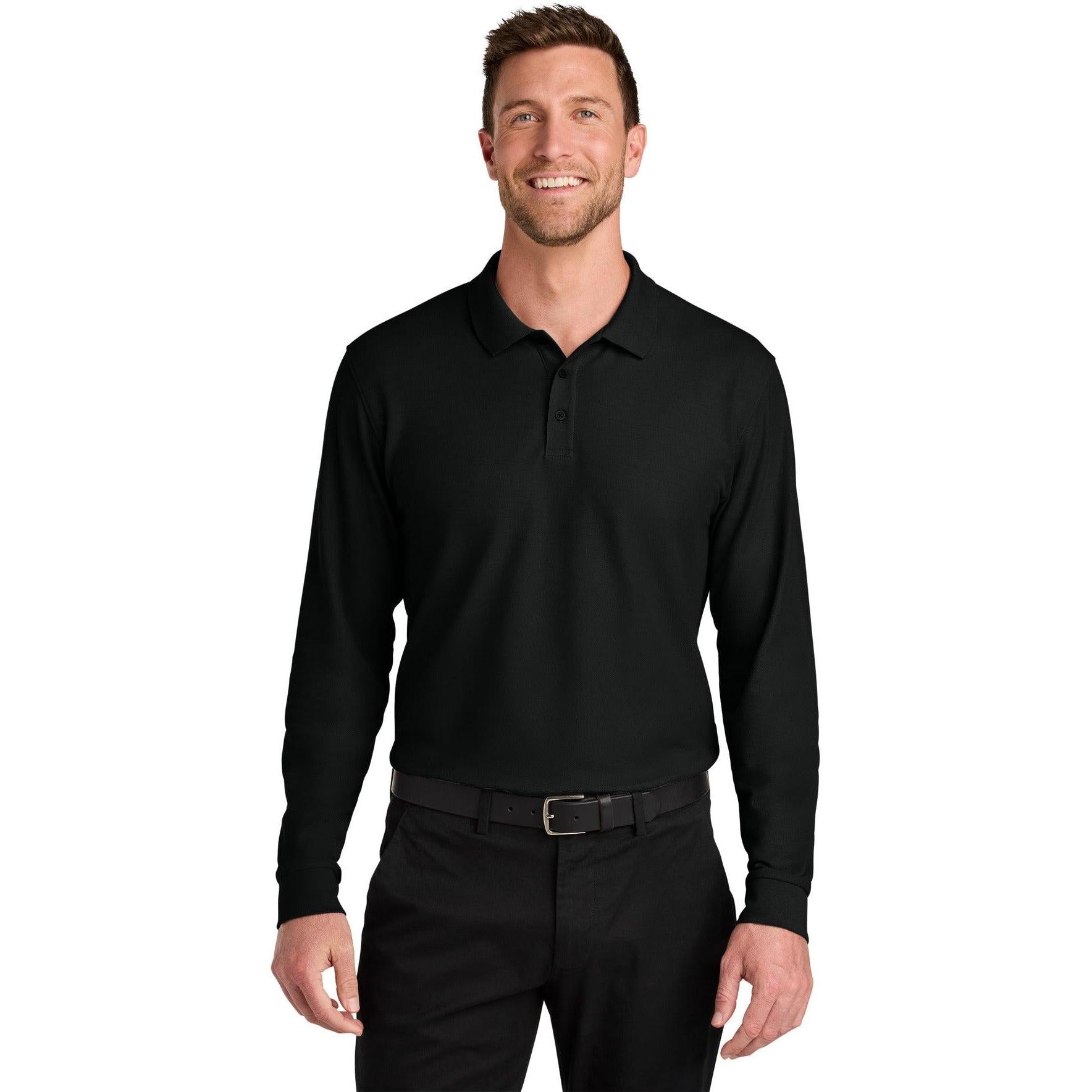 Port Authority Wearever Signature Pique Long Sleeve Polo