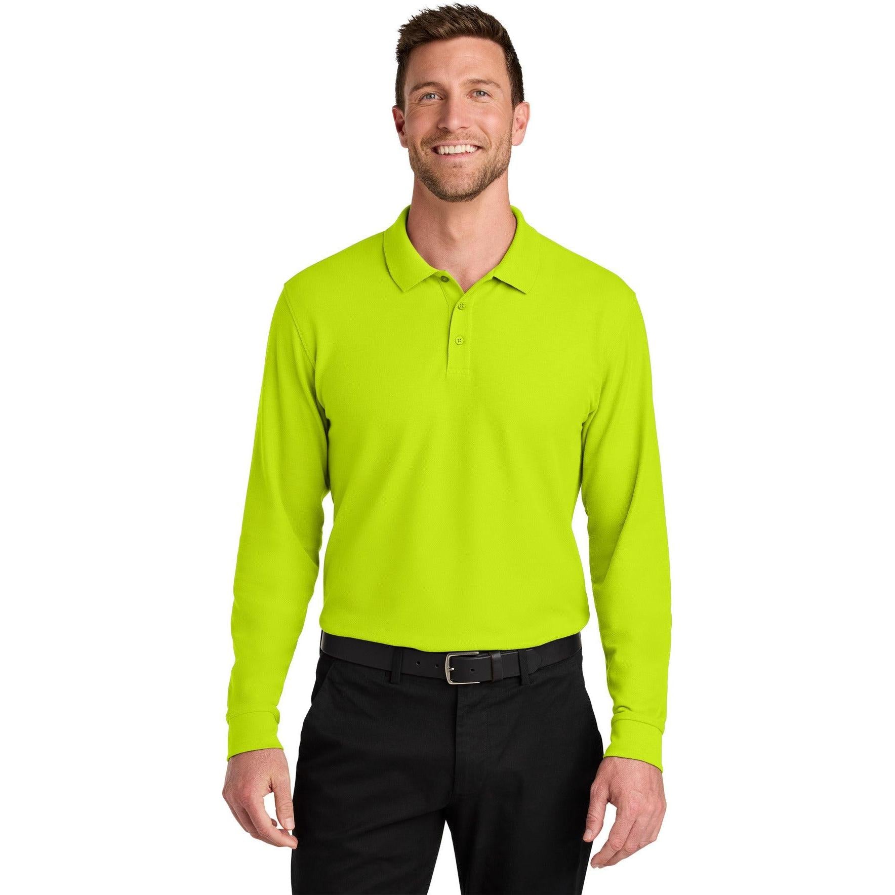 Port Authority Wearever Signature Pique Long Sleeve Polo