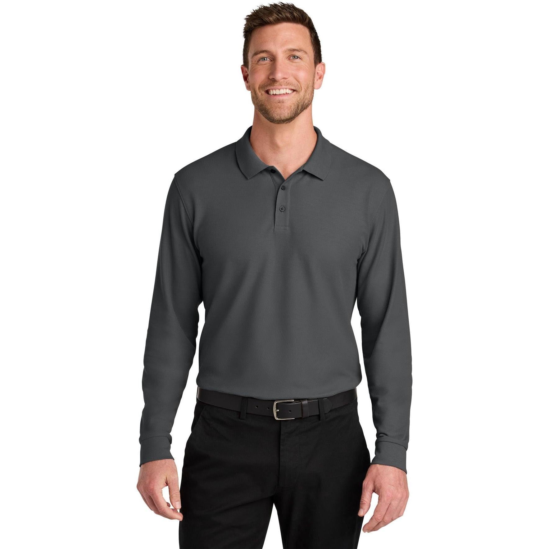 Port Authority Wearever Signature Pique Long Sleeve Polo