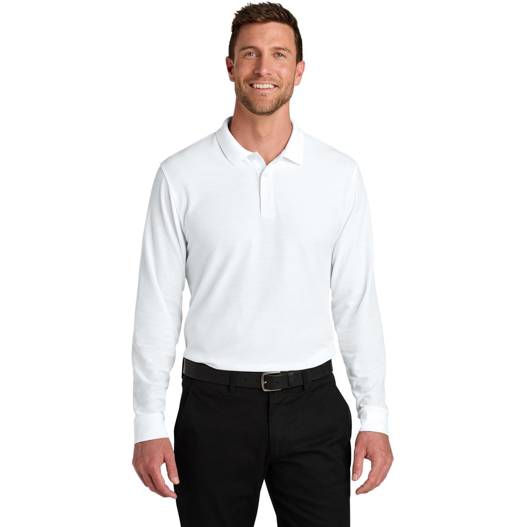 Port Authority Wearever Signature Pique Long Sleeve Polo