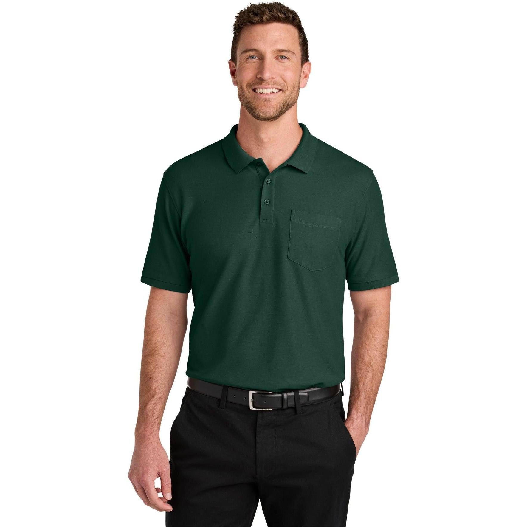 Port Authority Wearever Signature Pique Pocket Polo