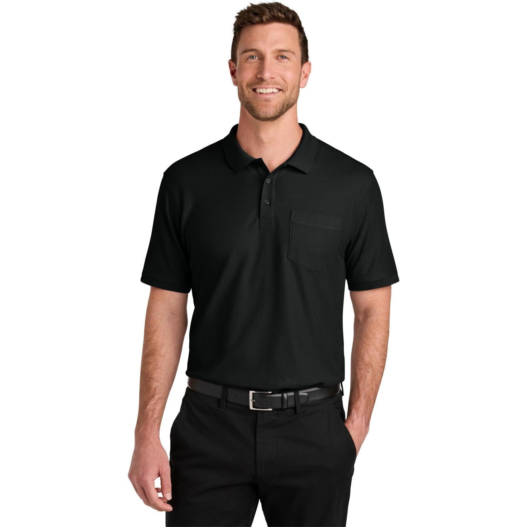 Port Authority Wearever Signature Pique Pocket Polo