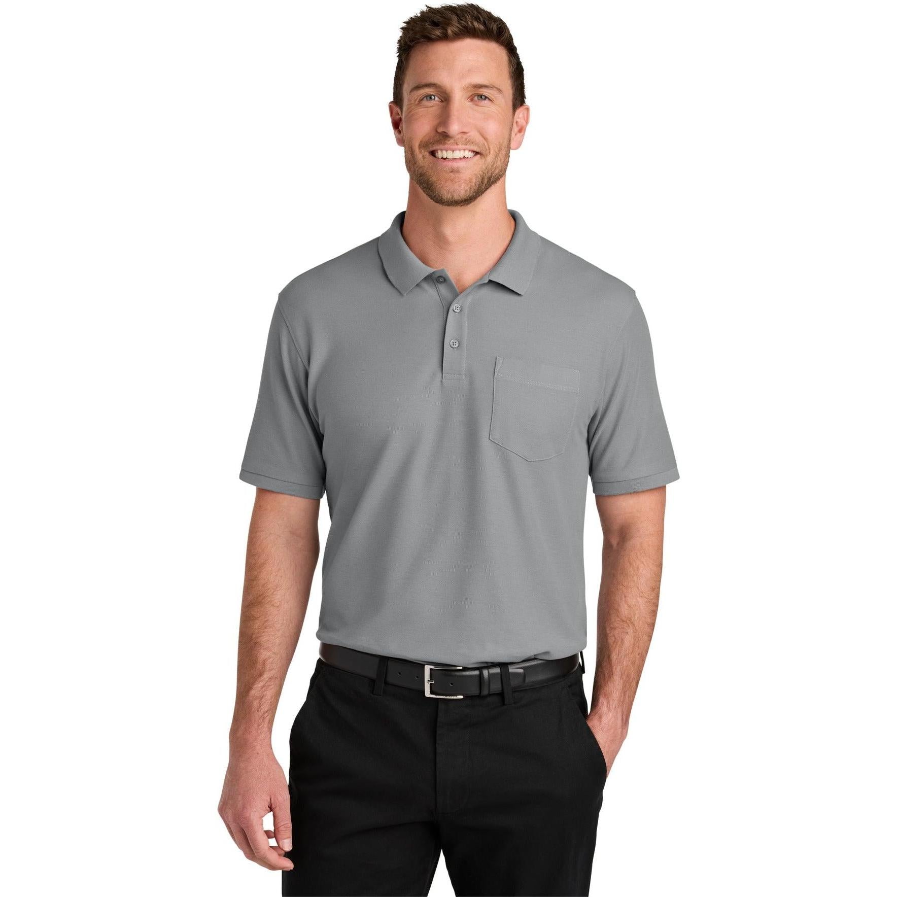 Port Authority Wearever Signature Pique Pocket Polo