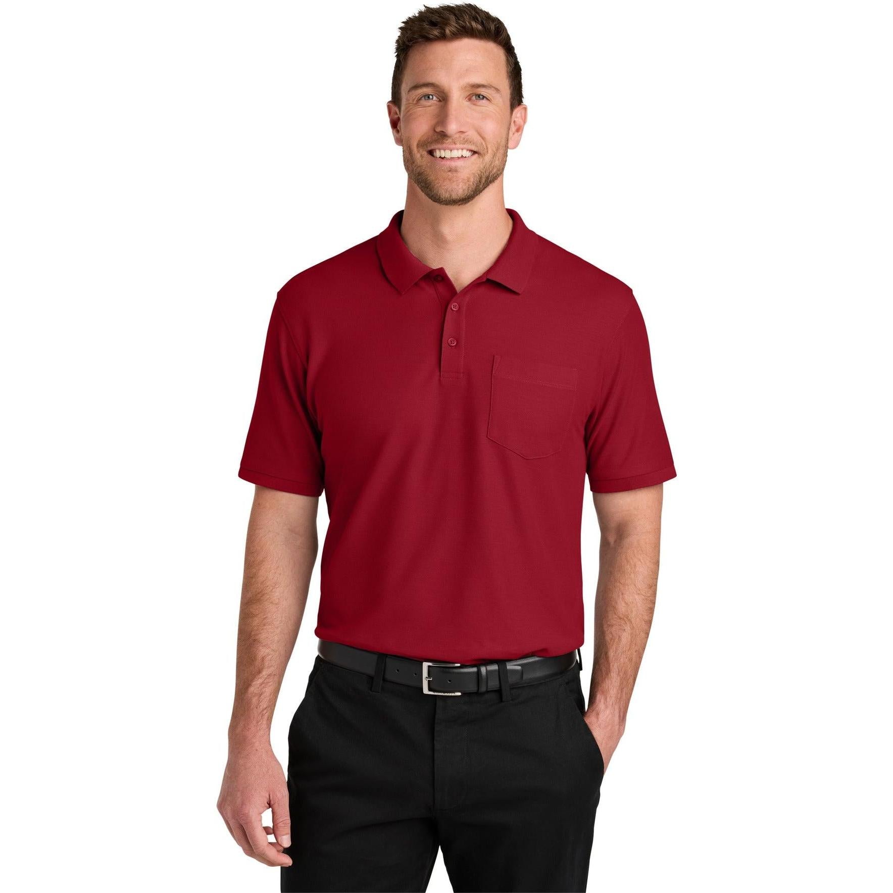 Port Authority Wearever Signature Pique Pocket Polo