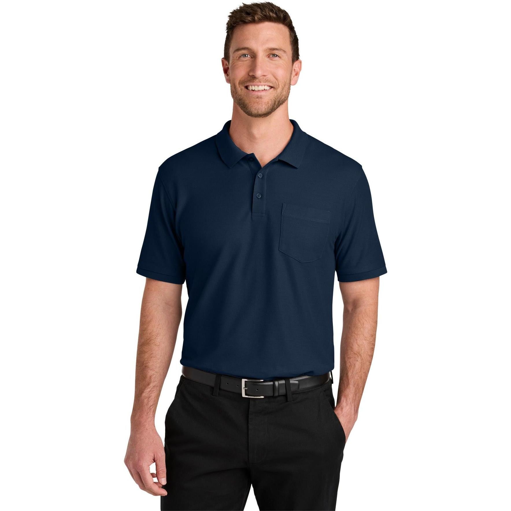 Port Authority Wearever Signature Pique Pocket Polo