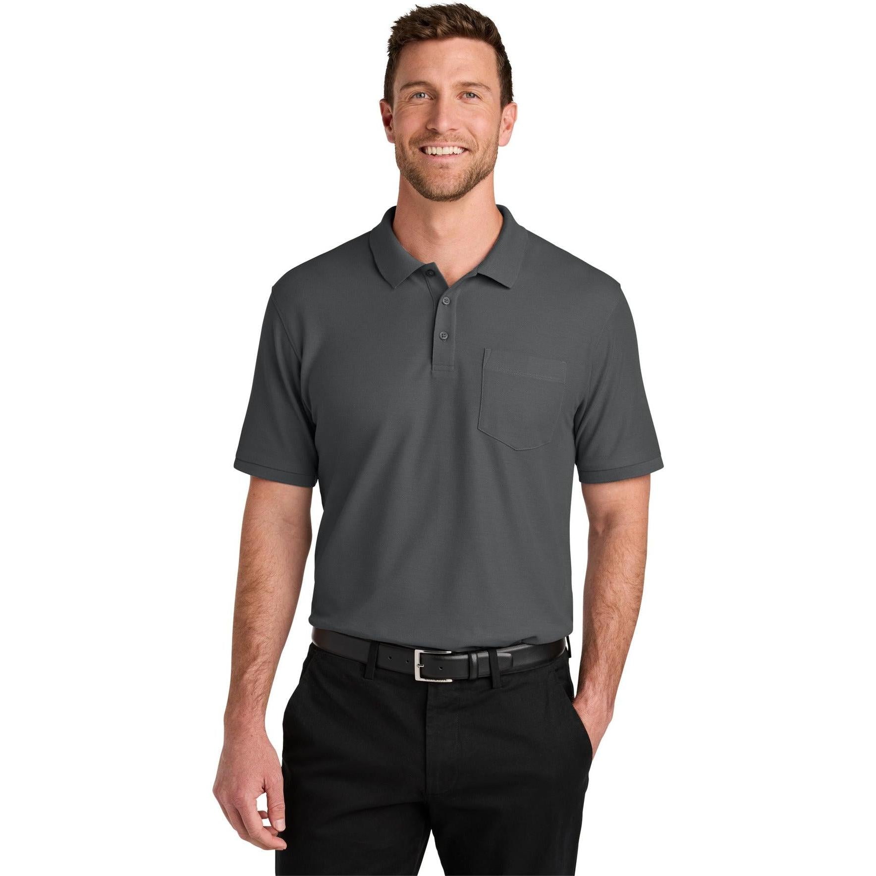 Port Authority Wearever Signature Pique Pocket Polo
