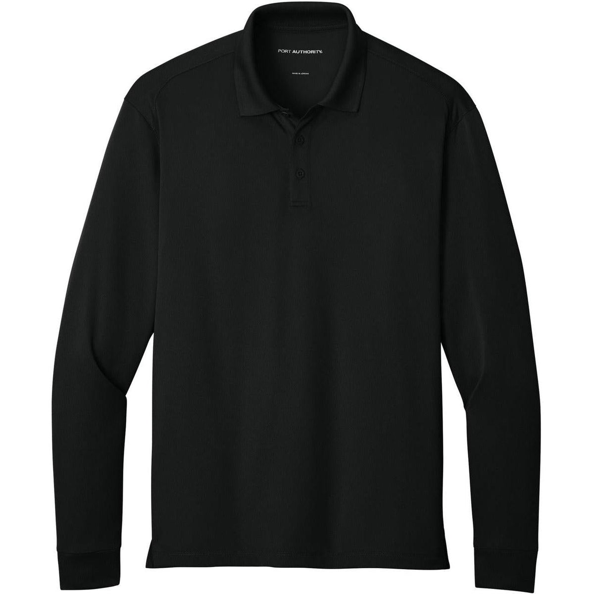 no-logo Port Authority Wearever Performance Pique Long Sleeve Polo