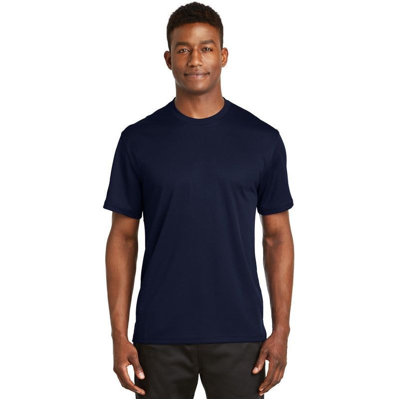 no-logo CLOSEOUT - Sport-Tek Dri-Mesh Short Sleeve T-Shirt-Sport-Tek-Navy-XS-Thread Logic