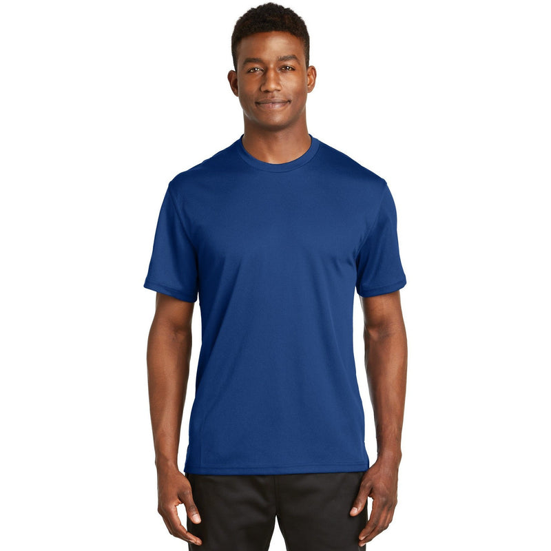 no-logo CLOSEOUT - Sport-Tek Dri-Mesh Short Sleeve T-Shirt-Sport-Tek-Royal-XS-Thread Logic