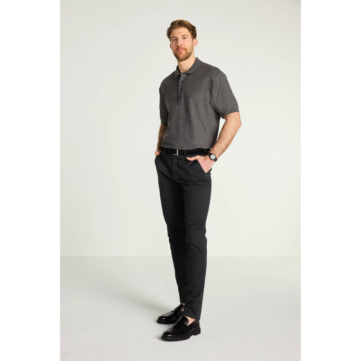 no-logo Port Authority Silk Touch Polo-Regular-Port Authority-Thread Logic