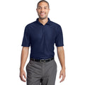 no-logo CLOSEOUT - Port Authority Performance Vertical Pique Polo-Port Authority-True Navy-XS-Thread Logic